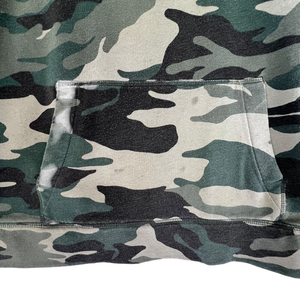 Hollister Mens Camo Hoodie XL Pullover Sweatshirt Fleece Lined Kangaroo Pocket - Picture 5 of 10